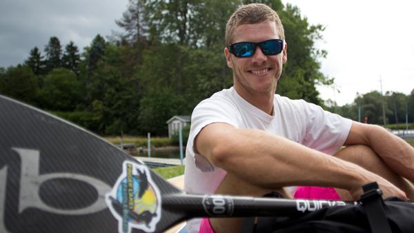 Paddleboarder Cody White is ready to embark on a three-day, 100-mile trip across Seneca and Cayuga Lakes to raise awareness for Ithaca Land Trust and Cayuga Lake Watershed Network