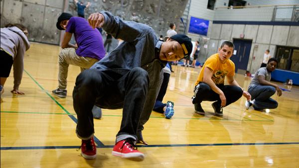 Senior runner finds his swagger with break dance team