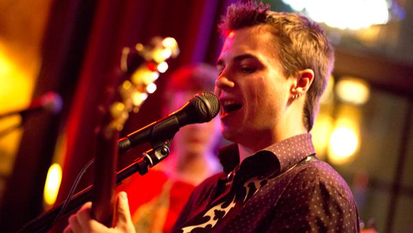 Senior Erik Caron performs with his band The Erik Caron Connection at Kilpatrick’s Publick House on Sept. 22. The band will be one of four bands to perform at the IC vs. CU Battle of the Bands charity concert on Friday at Oasis.