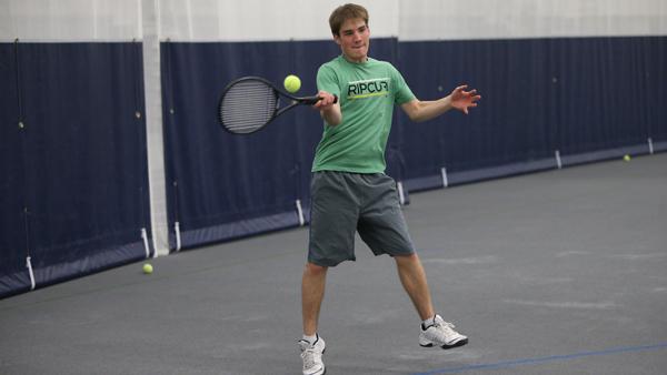 Tennis team showing growth with freshmen players