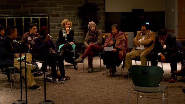 Asma Barlas, professor and program director of the CSCRE, led students and faculty in an open discussion about language Nov. 11 in Clark Lounge.
