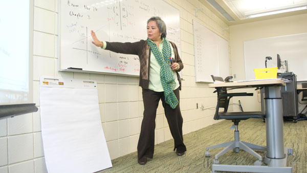 Cristina Gomez, assistant professor of mathematics, will be teaching a quantitative literacy course in Spring 2014.