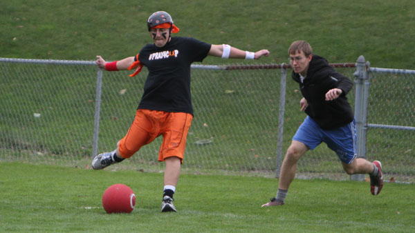 Floor bans together to throw kickball tournament for student with leukemia