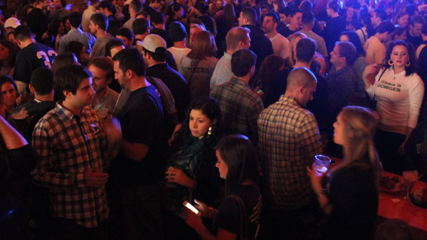 Alumni in the New York City area celebrate the 2012 Cortaca Jug with the NYCortaca event at Brooklyn Bowl, a bar and center venue in Brooklyn, N.Y. More than 700 people attended.
