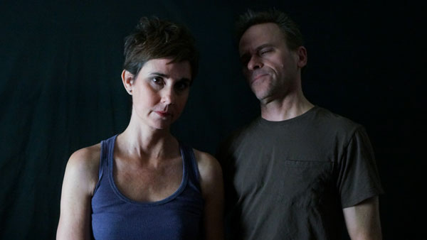 Anne Marie Cummings and Evan Stewart Eisenberg star in the Readers Theatre production of In A Forest, Dark And Deep as Betty and Bobby, respectively, two feuding siblings.