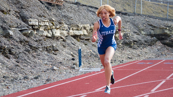 Hitting her stride: Junior sprinter has become the Bombers’ No. 1 motivator