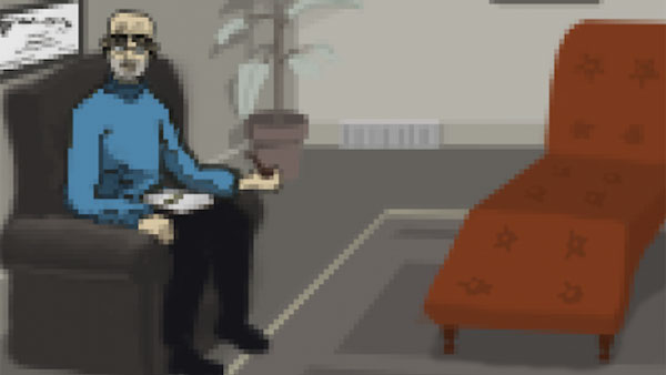 In Rorschach, a video game created by IC Game Developers Club, the player acts as a patient of mad psychiatrist Dr. Rory Schach. The graphics of the game are in a 16-bit style.