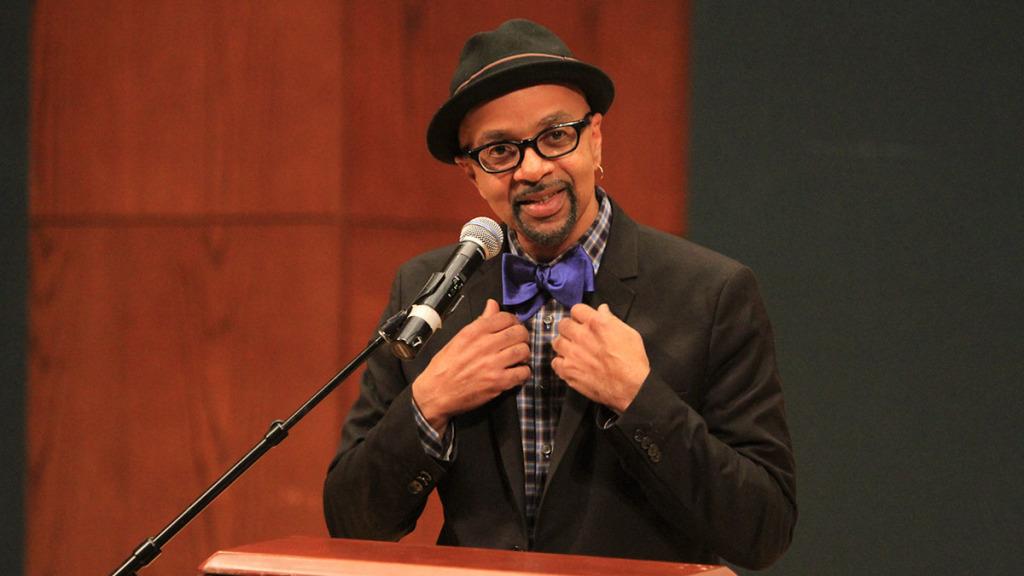 James McBride, author of Ithaca College’s First-Year Reading Initiative novel this year, “The Good Lord Bird,” spoke at the college Nov. 3.