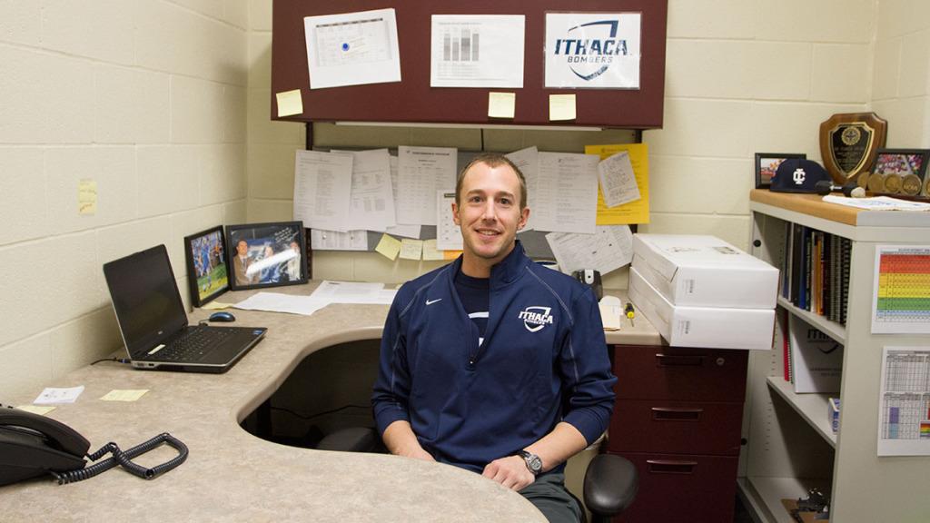 Vic+Brown%2C+the+new+Ithaca+College+strength+and+conditioning+head+coach%2C+was+recently+hired+as+the+first-ever+occupant+of+the+position.+He+has+been+working+with+Bomber+varsity+athletes+since+the+beginning+of+the+semester.