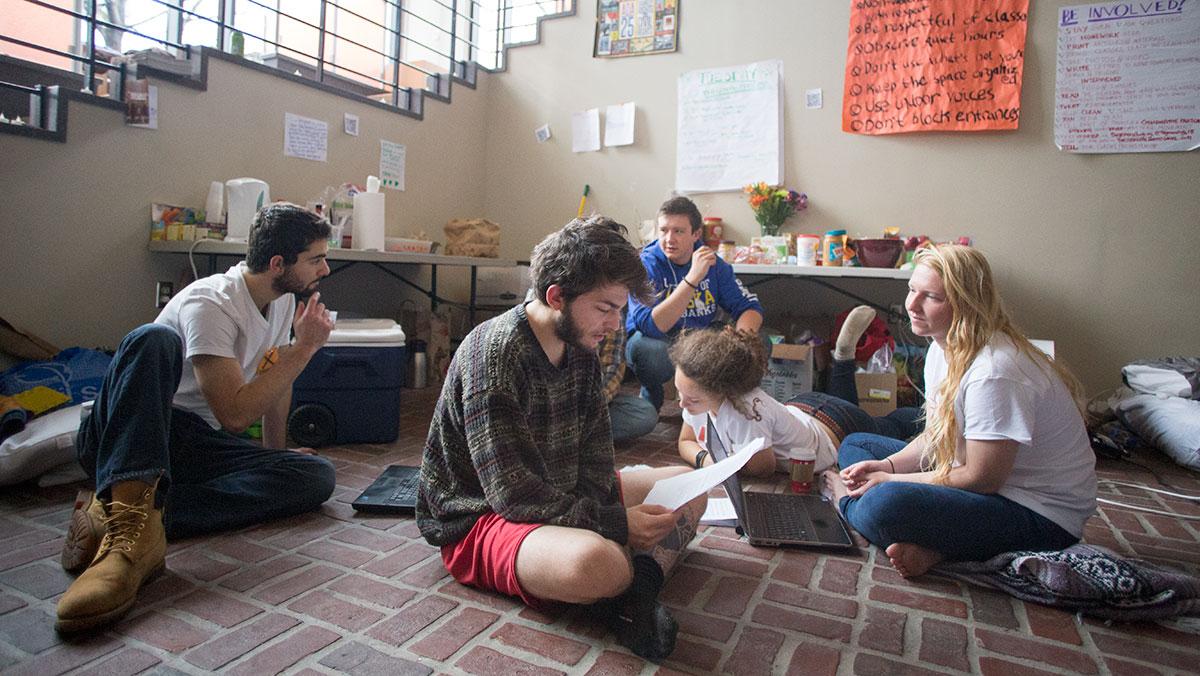 Syracuse University students protest administrative changes