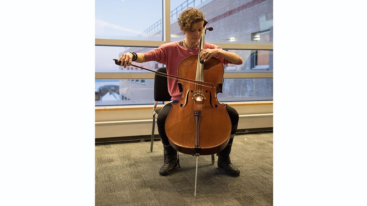 Senior cello recital inspired by lunch with strangers