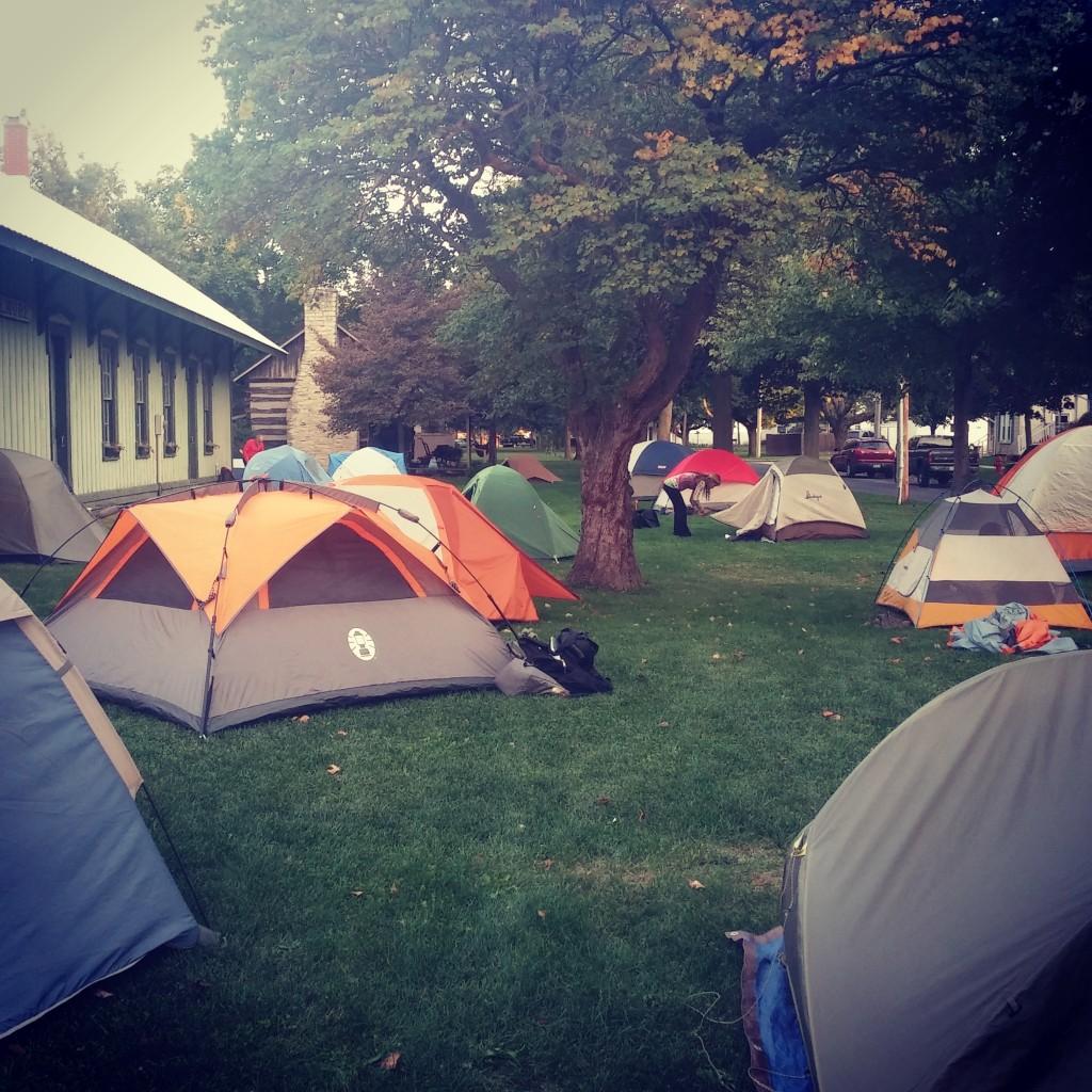 Our camp in Elmore, Ohio on Sept. 28, 2014