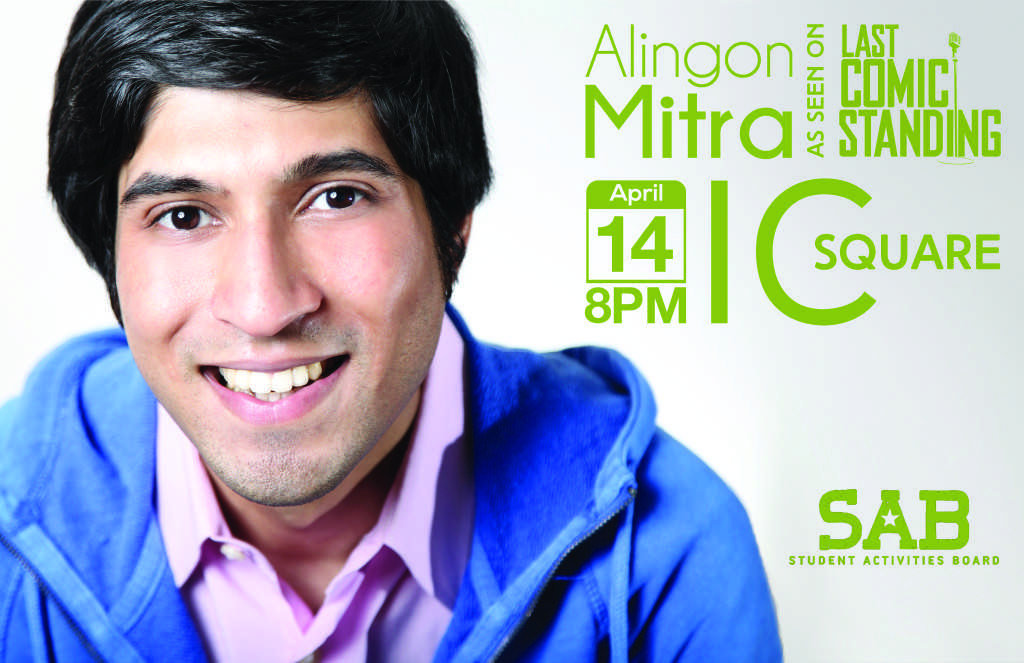 Alingon Mitra will perform at 8 p.m. on April 16 in IC Square.