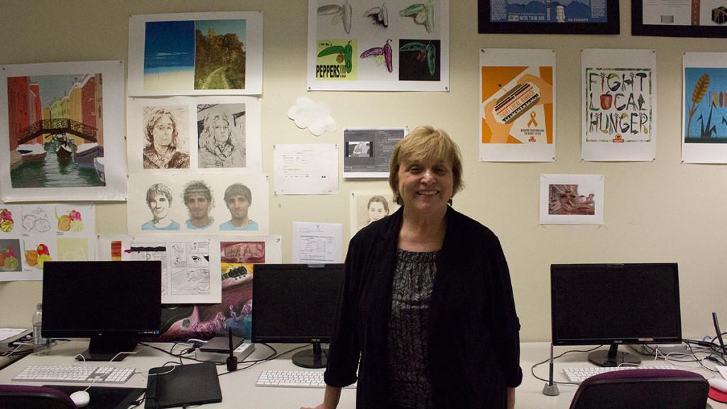 Susan Weisend, chair of the art department, helped to create the graphic design minor.
