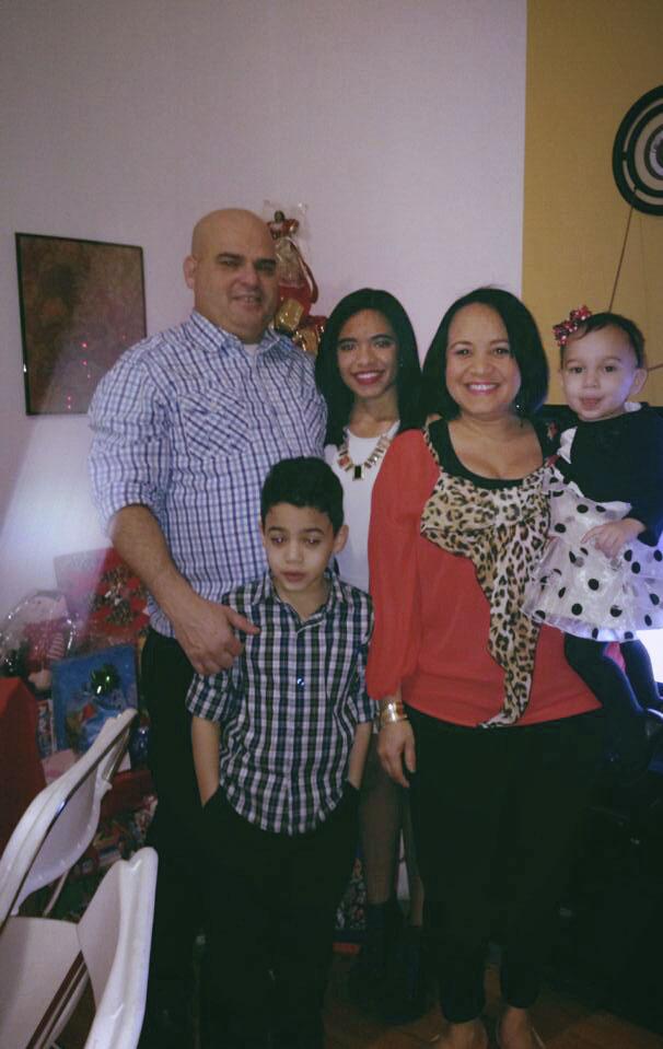 Alexa Ubeda, second from the left, with her father, mother and two siblings.  Courtesy of Alexa Ubeda