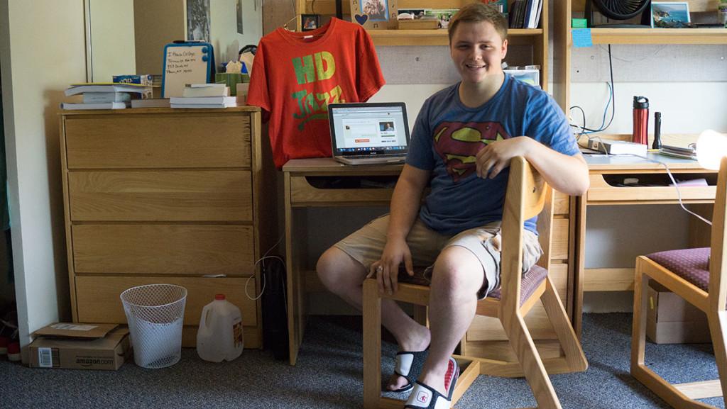 Ithaca College freshman David Morris partially paid for his tuition with money he raised through GoFundMe, a crowdfunding website.