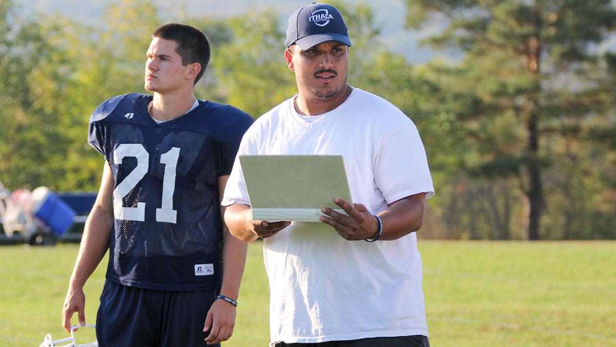 Student takes on roles as assistant football coach for Bombers