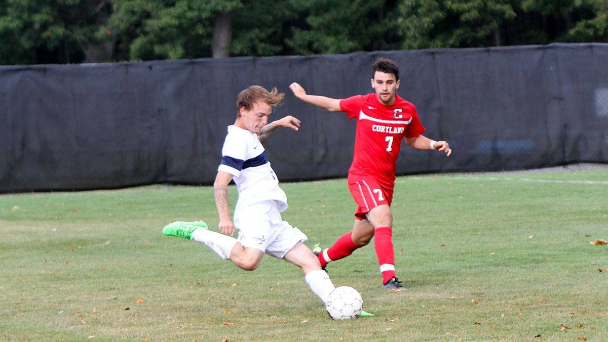 Men’s soccer taken down by non-conference SUNY Cortland