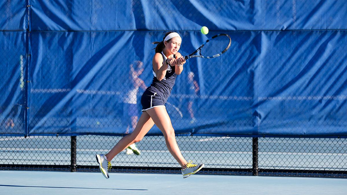 Women’s tennis defeats Nazareth College in home opener