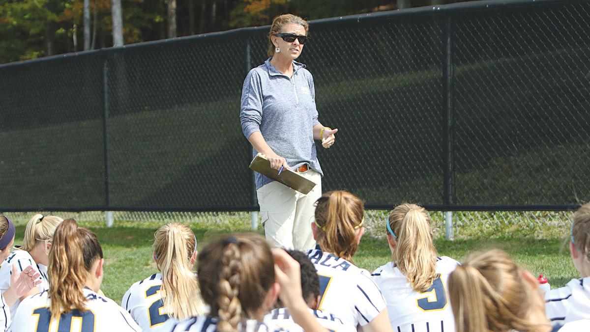 Women’s soccer coach cements her mark after win No. 300