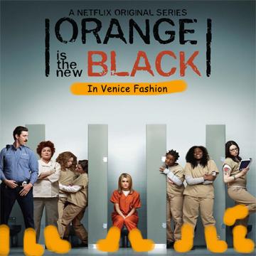 Orange is the New Black (when it comes to Venetian Footwear)