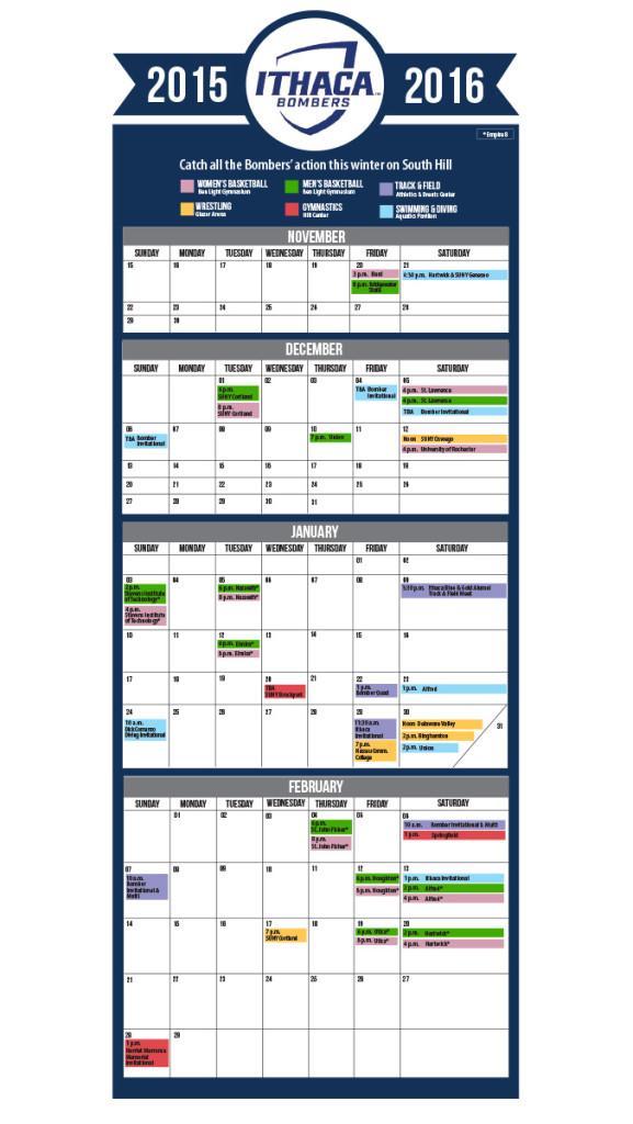 Winter Sports 2015–16 Schedule