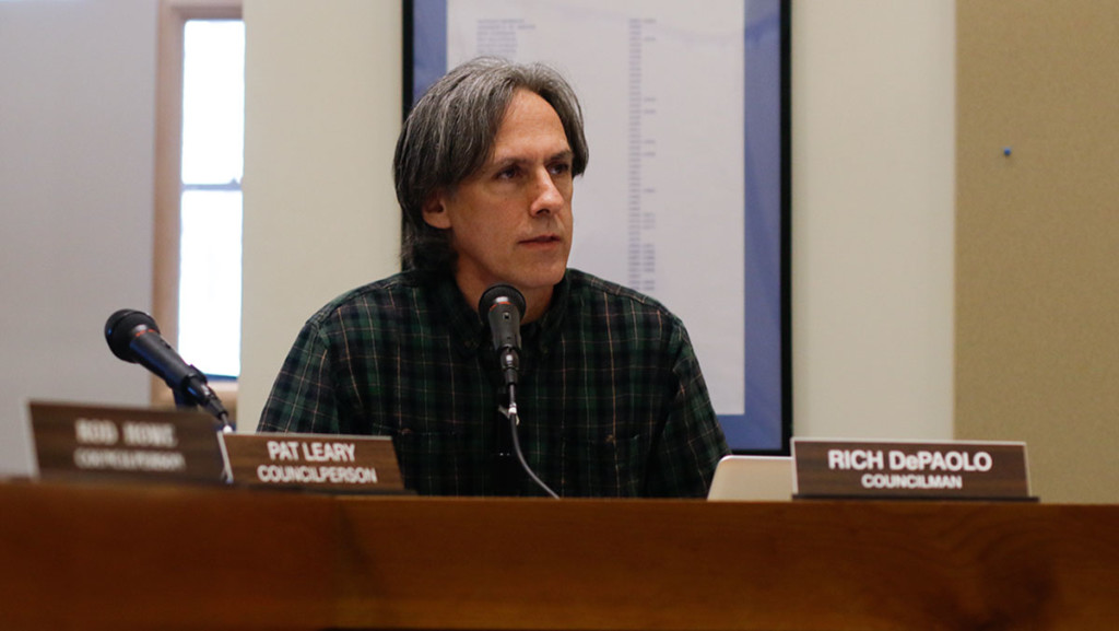 Richard DePaolo, chair of the planning committee, discusses a possible moratorium at the Town of Ithaca Planning Committee meeting on Feb. 18. The moratorium would halt construction of all future construction to allow the committee to examine the spread of student housing.