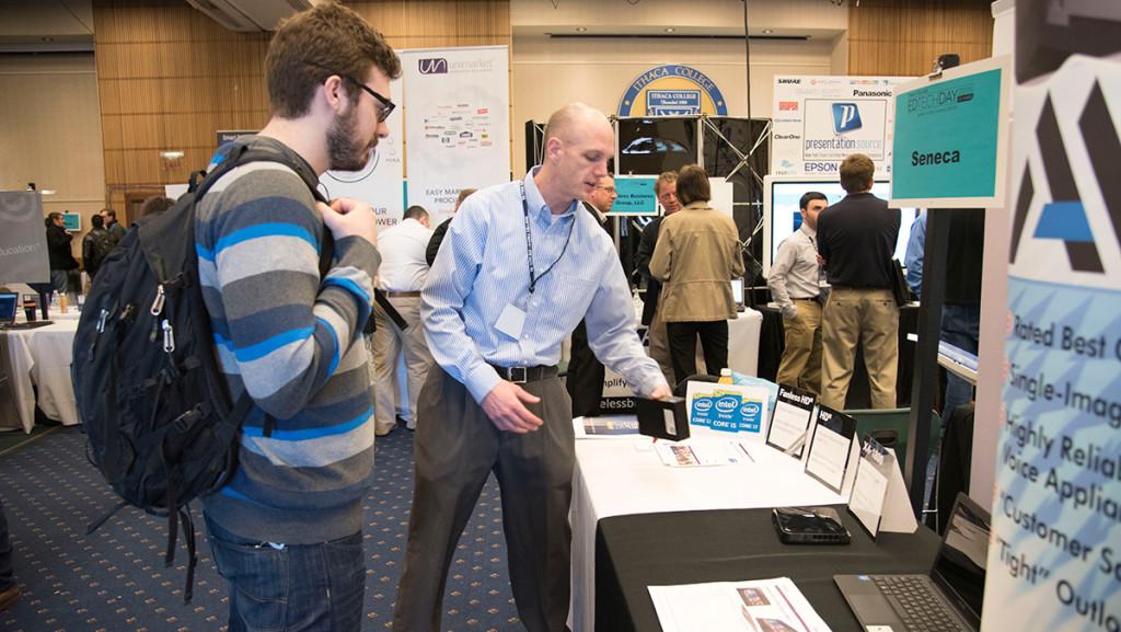 Students and members of the campus community attended the 25th annual Educational Technology Day on March 19, 2015. The free event generally brings in over 1,000 visitors from the area annually.