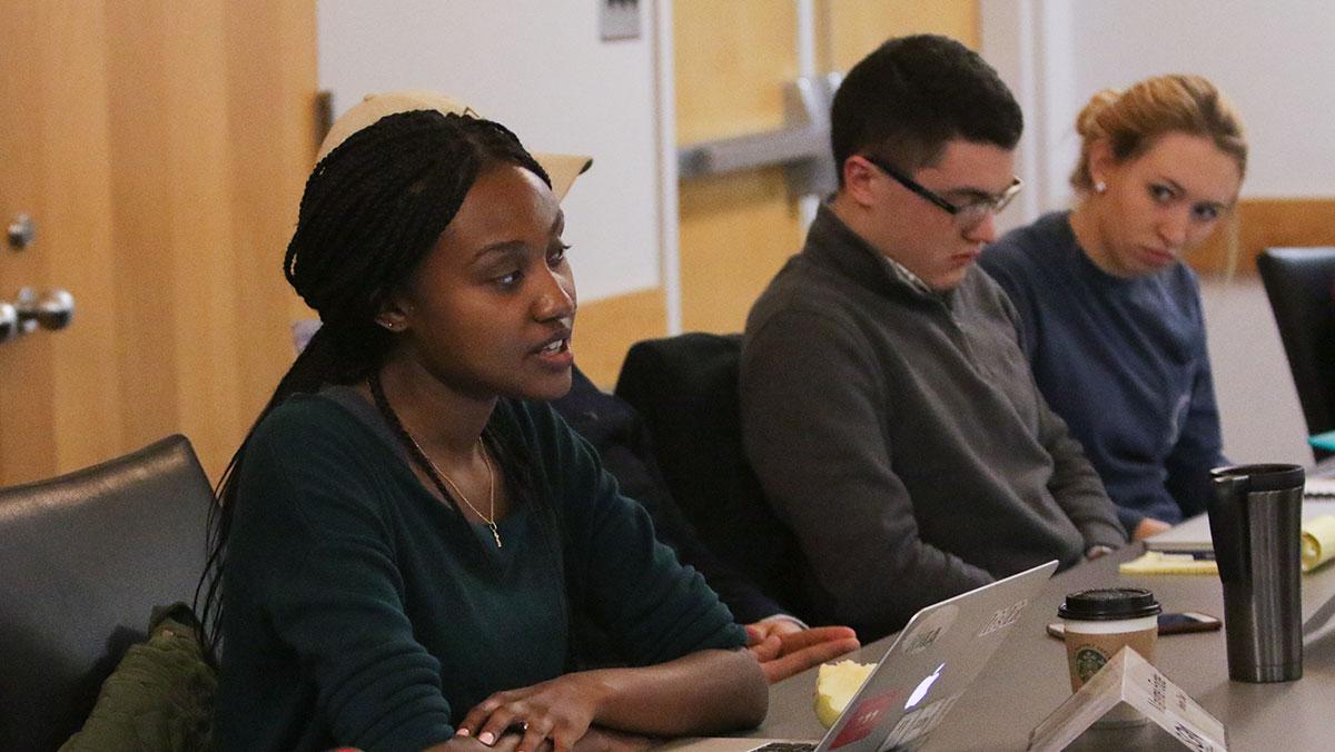 Ithaca College students work for political equality for women