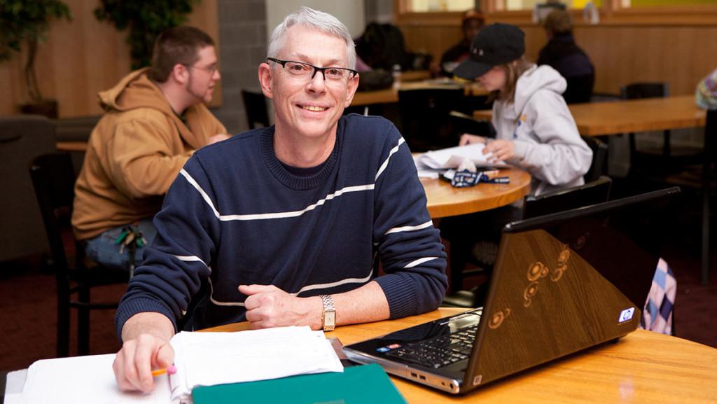 After facing a lifetime of obstacles preventing him from focusing on his education, junior Steve Whiting is now pursuing a degree in English teaching at Ithaca College. 