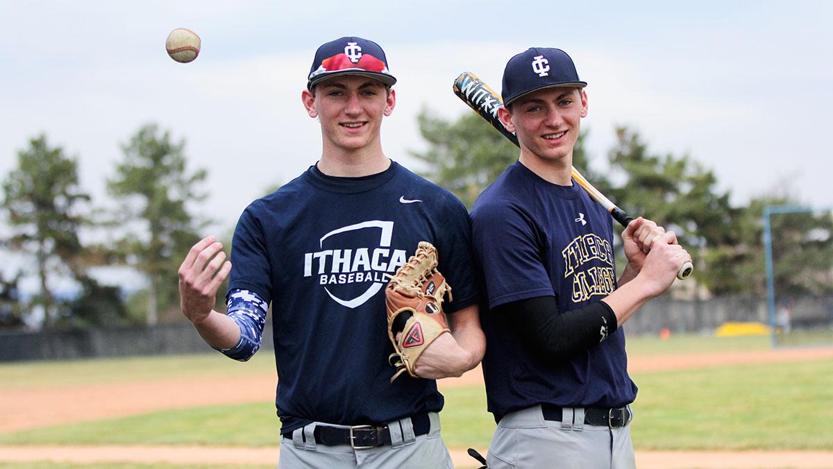 Freshman twin brothers hit it out of the ballpark