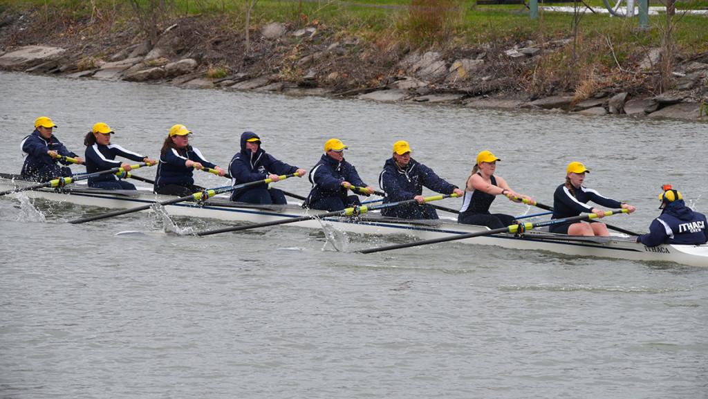 The Ithaca College womens rowing team picked up seven first-place finishes April 23 on the Cayuga Inlet in its last home regatta of the season. 
