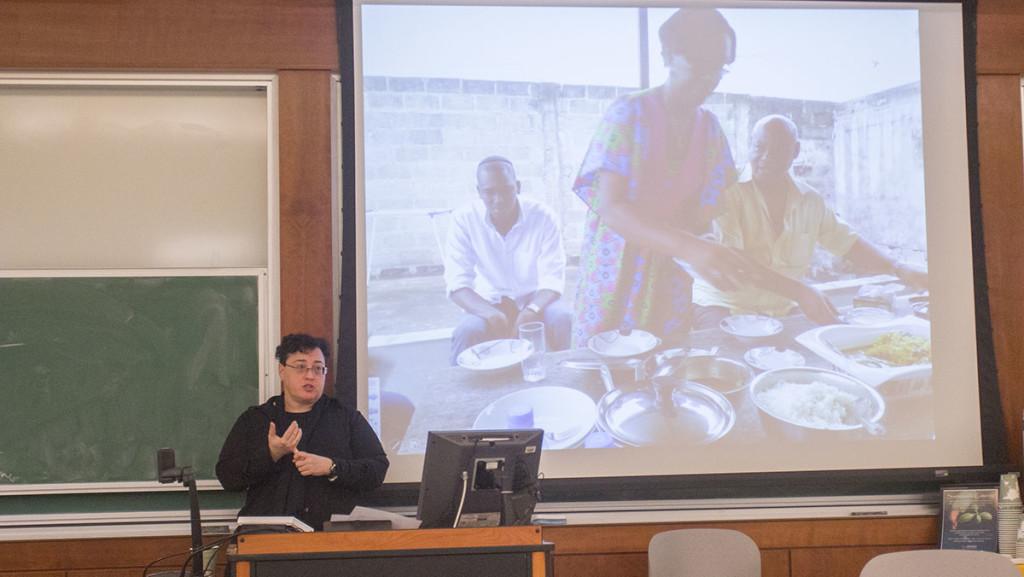 Author Marla Brettschneider gave a talk on March 31 in the Park Center for Business and Sustainable Enterprise focused on communities in Africa that have newly been introduced to Judaism.