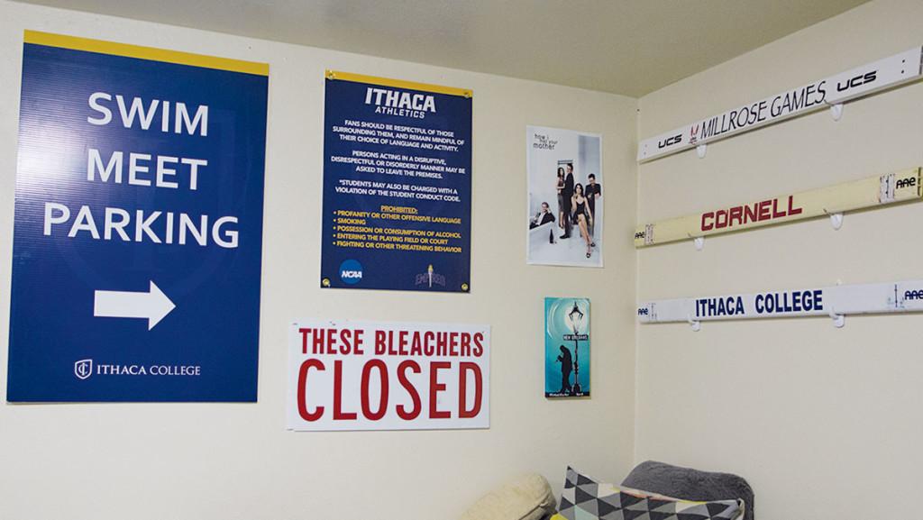 Many students have stolen signs like the ones above, and have them in their room as decoration. 