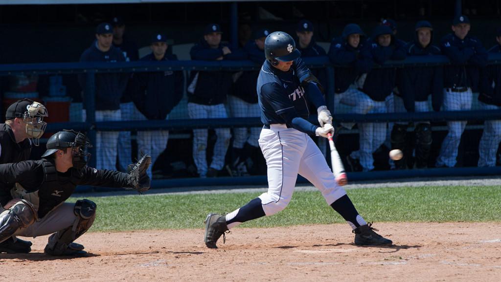 Junior Josh Savacool scored three runs and picked up four walks in a home series against Houghton College.