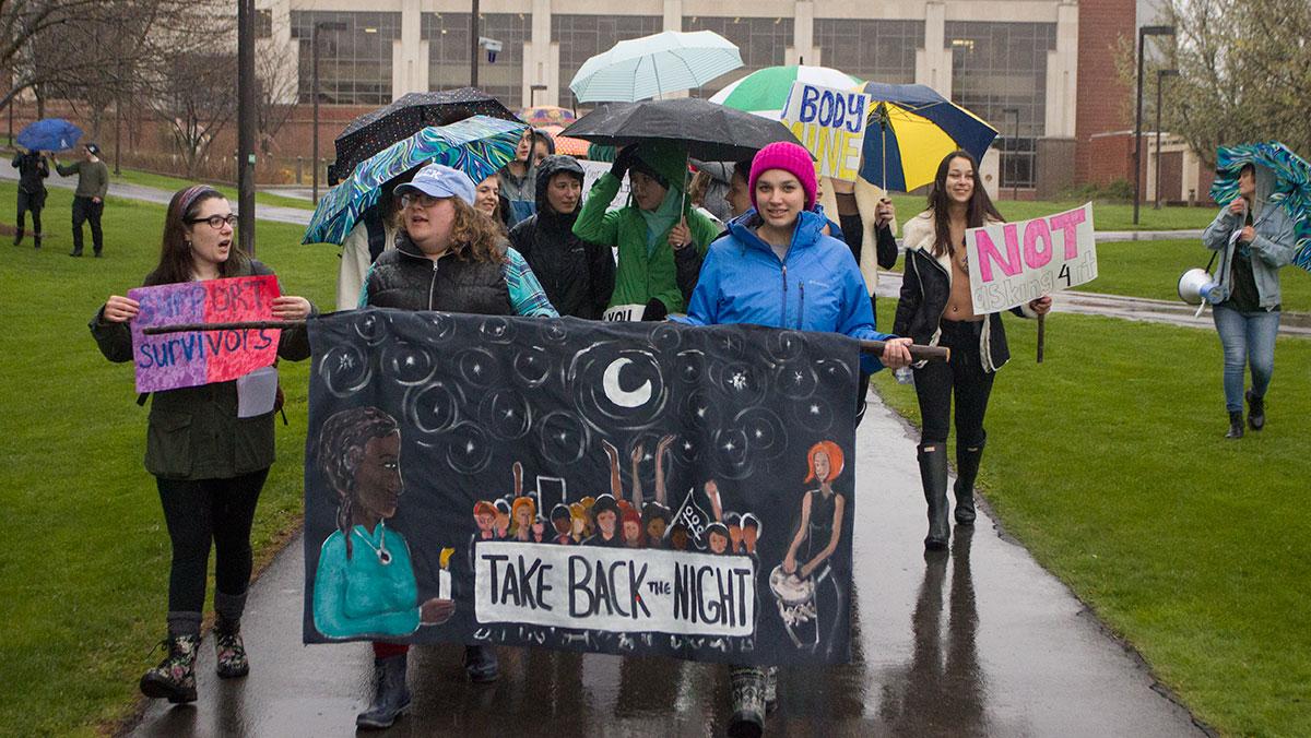 Ithaca community marches to take back the night