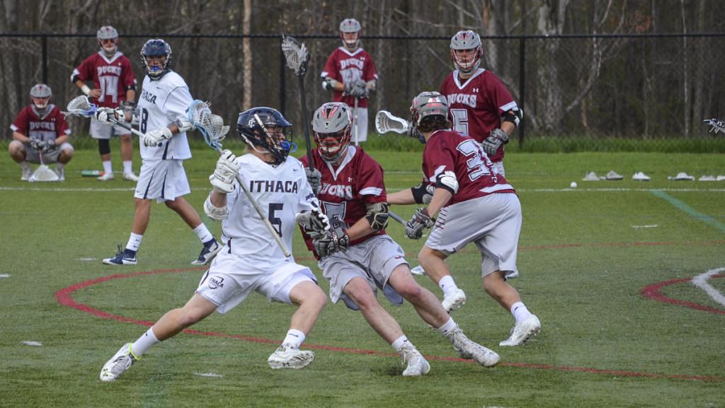 Freshman Josh Della Puca had one goal and one assist in the Bombers win against Stevens Institute of Technology May 7.