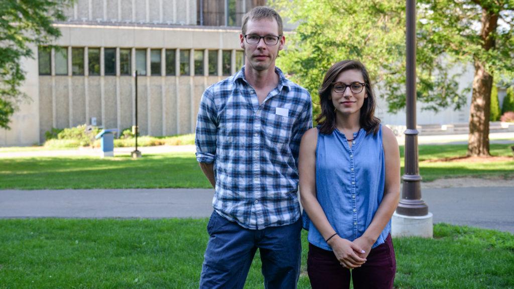 Sarah Grunberg, a lecturer in the Department of Sociology, and Brody Burroughs, lecturer in the Department of Art, met with members of the administration Aug. 16 as part of ongoing negotiations about key contract provisions including benefits, wages and job security. 