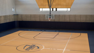 The basketball court inside The Fitness Center has been refloored, as a part of the Fitness Center's summer face-lift. Jade Cardichon/THE ITHACAN