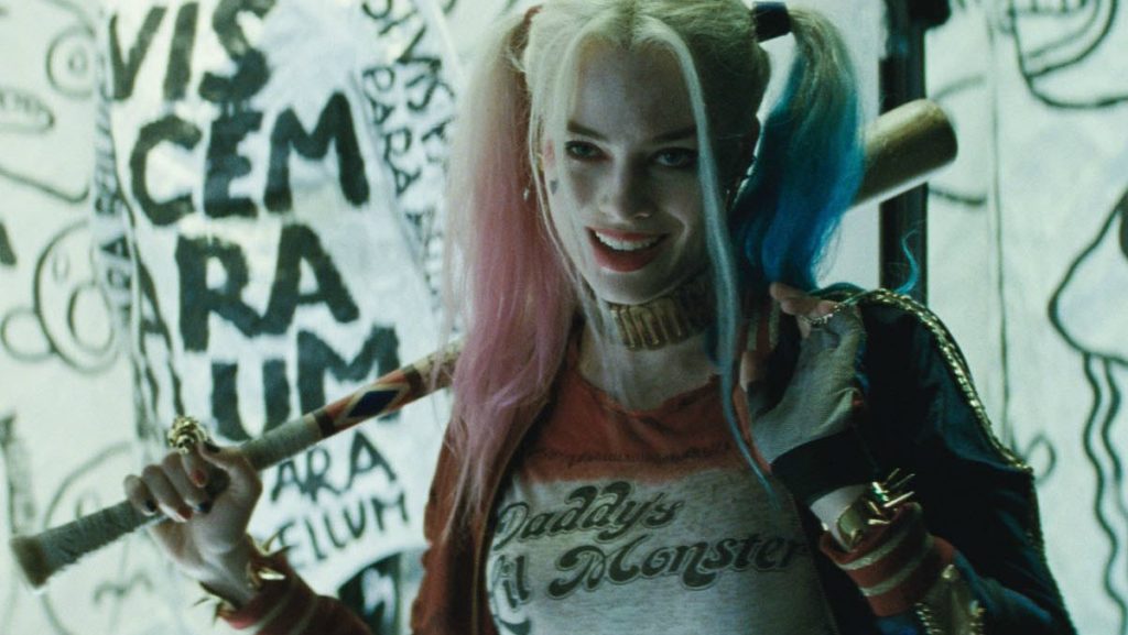 Harley Quinn (Margot Robbie) is a psychotic clown with a terrifying backstory in the movie adaptation of Suicide Squad.