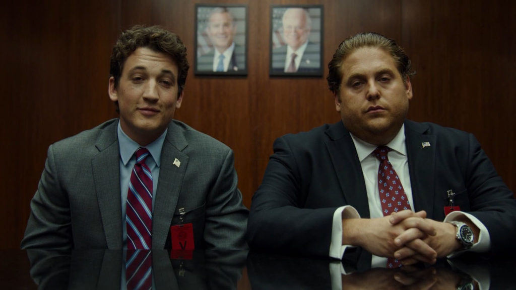 War Dogs, directed by Todd Phillips, follows uncanny duo David Packouz (Miles Teller, left) and Efraim Diveroli (Jonah Hill, right) on their misadventures during mid-war America.