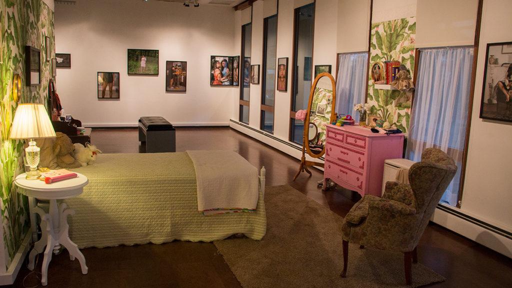 Art associate professor Nydia Blas’ work “The Girls Who Spun Gold” displays a remake of her childhood room at the Handwerker Gallery until Oct. 12. Her exhibit attempted to portray notions of sexuality, racism and gender discrimination through the lives of half a dozen young girls.