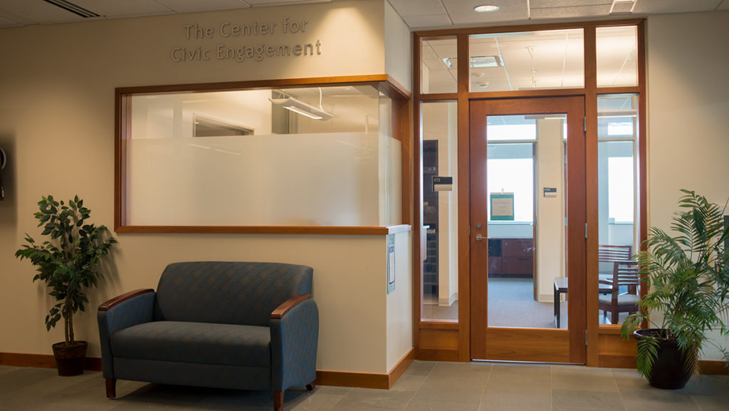 A new space for the Office of Civic Engagement has been designated in the Peggy Ryan Williams Center at Ithaca College. However, the office is unoccupied and “on hold,” pending a search for a new executive director.