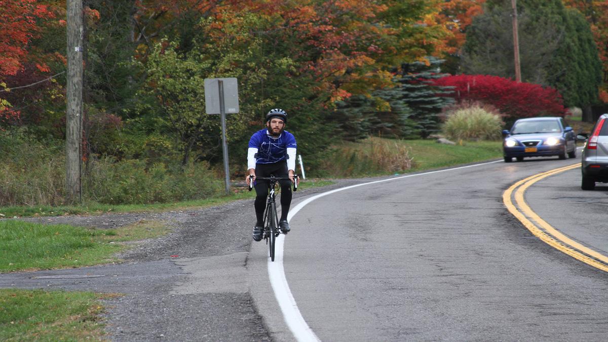 IC student bikes 100 miles to support Ithaca Youth Bureau