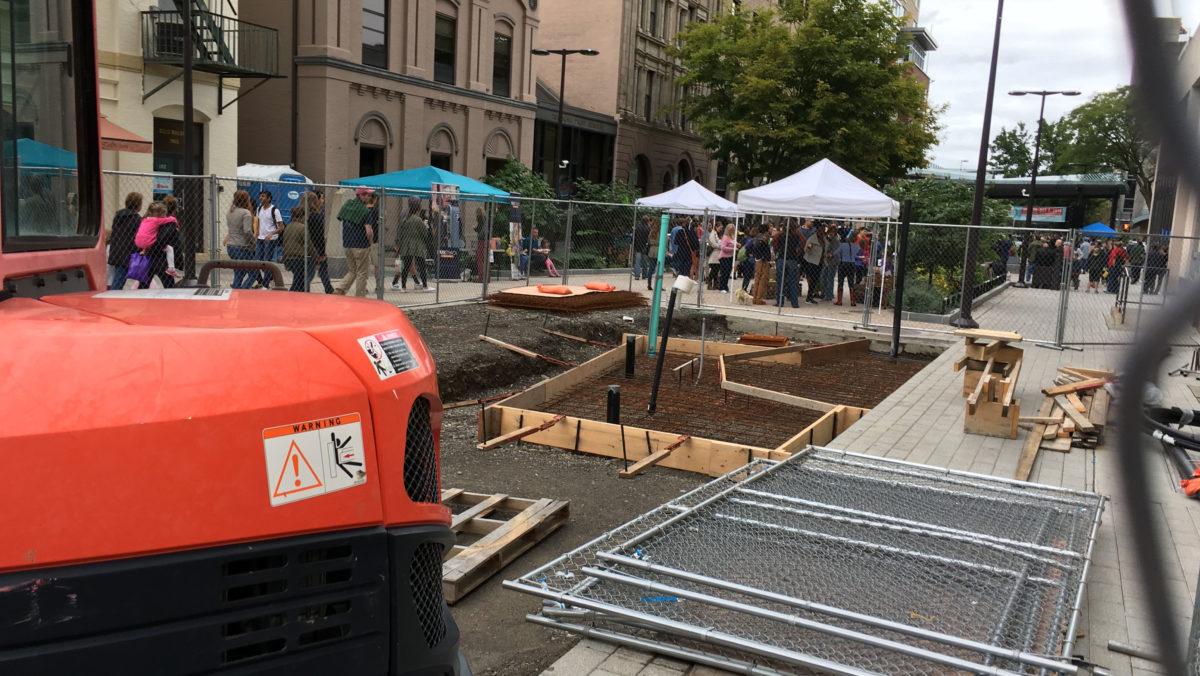 Last piece of The Ithaca Commons to be installed in November