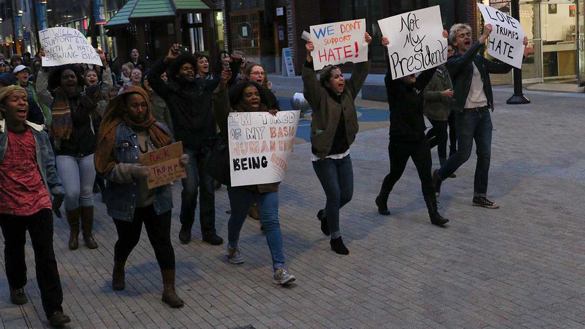 Ithaca College students join nationwide rallies against hate