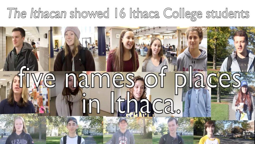 Students pronounce difficult names of places found in Ithaca