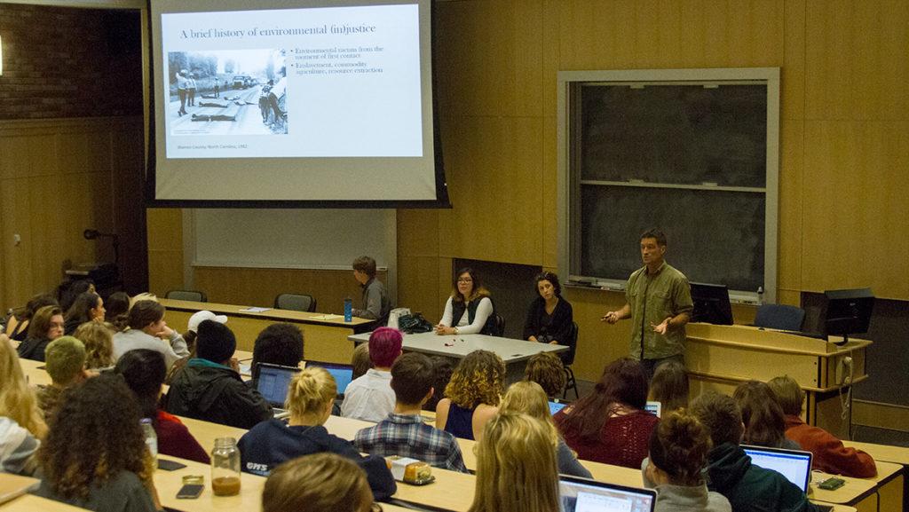 IC Progressives DAPL teach-in that was hosted in Textor 103.