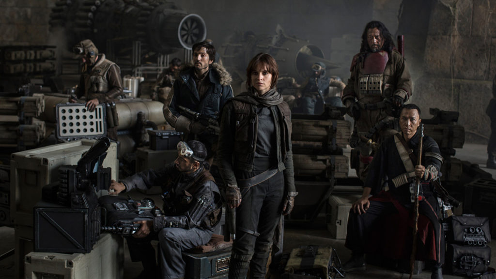 Rogue+One%3A+A+Star+Wars+Story+follows+Jyn+Erso+%28Felicity+Jones%29+and+a+ragtag+group+of+rebels+as+they+traverse+the+galaxy+to+steal+the+Death+Star+blueprints.