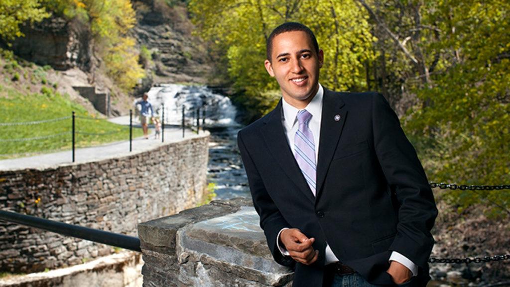 Svante Myrick, mayor of the City of Ithaca, has been named to Forbes’ 30 Under 30 list for influencing law and policy during his four years as mayor.